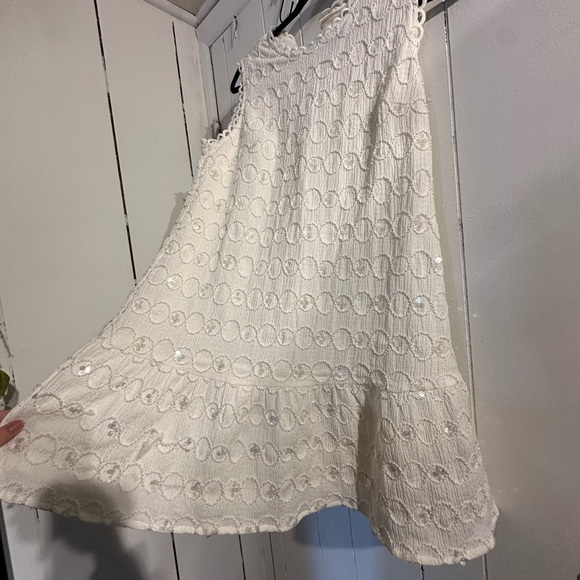 ADELYN RAE Elegant White Lace Sequin Dress - Picture 3 of 5